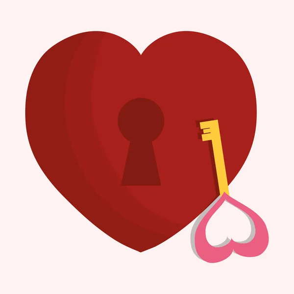 Valentines day thema afbeelding — Stockvector