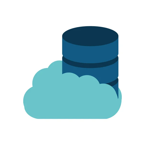 Технологія хмарних серверів даних — стоковий вектор
