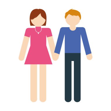 Çift romantik sevgi sevimli