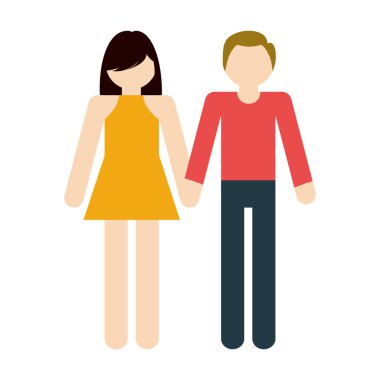 Çift birlikte romantik aşk