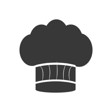 silhouette hat chef cooking restaurant