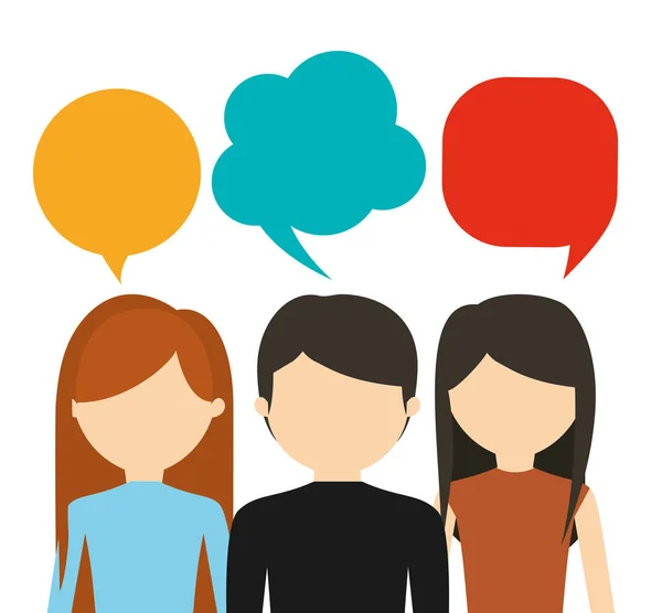 People having conversation icon image — Stock Vector