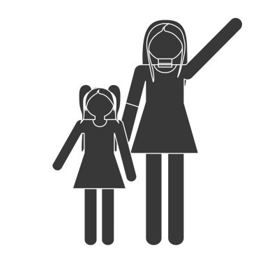 siluet anne ve kızı ilişkisi aile