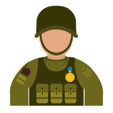 Yüksek rütbeli asker ekibi ile