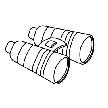 Dürbün şekil askeri teçhizat simge görüntüsü