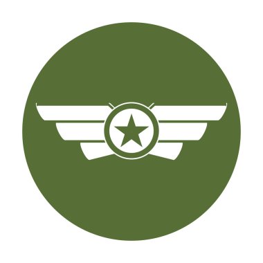 Arma rozet gösteren askeri sırası