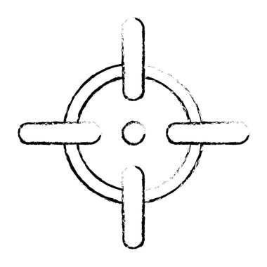 Amaç silüeti doğru ateş etmek için Simge görüntüsü