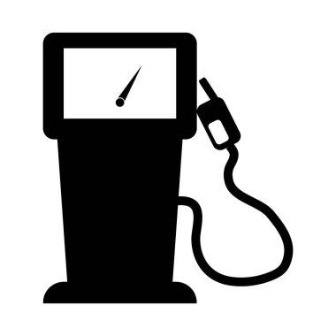 Bir ölçer görüntüsüyle siyah benzin pompası