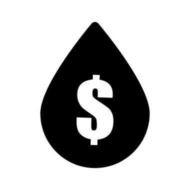 Siyah damla içinde ağırlık sinyali ile