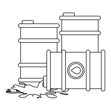 Şekil dökülen petrol simgesi varil