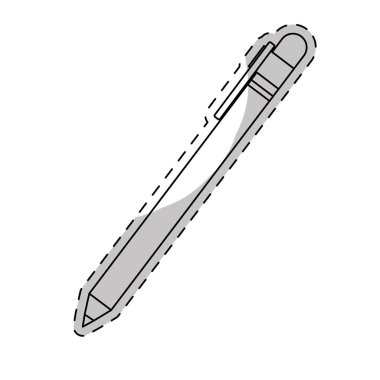 Beyaz kalem simgesi görüntü tasarım