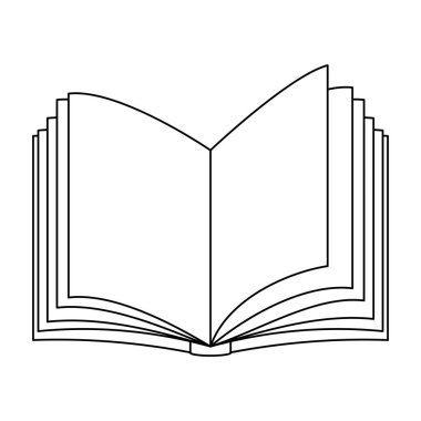 Şekil defter ile beyaz folyo simgesi