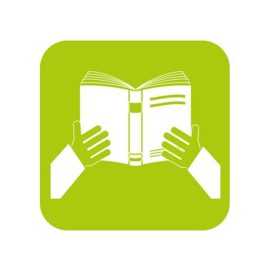 Kontur dizüstü el simgesi açık