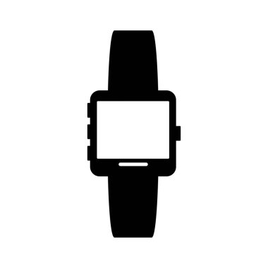 Siyah smartwatch resim tasarım