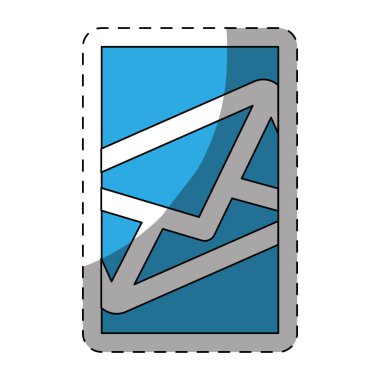 Mavi posta smartphone görüntü içine