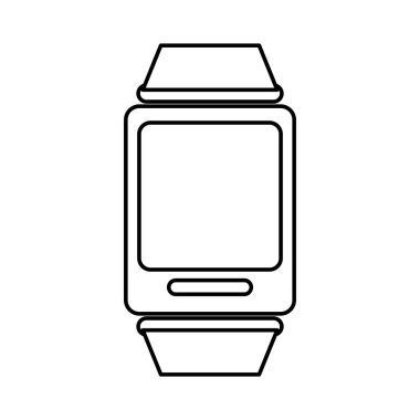 Beyaz smartwatch simgesi görüntü tasarım