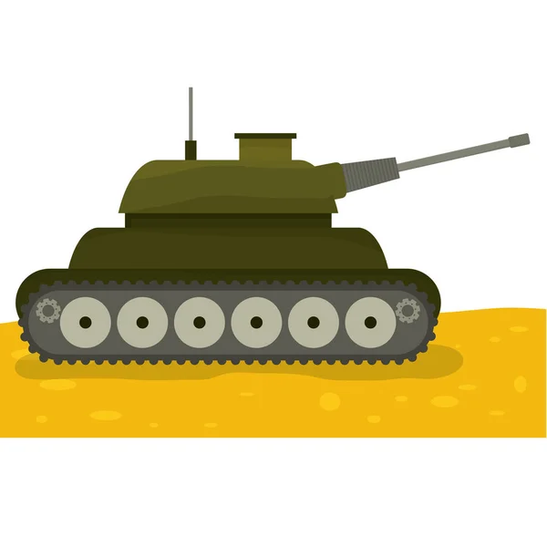 Tanque de coche para la marina icono de imagen — Vector de stock