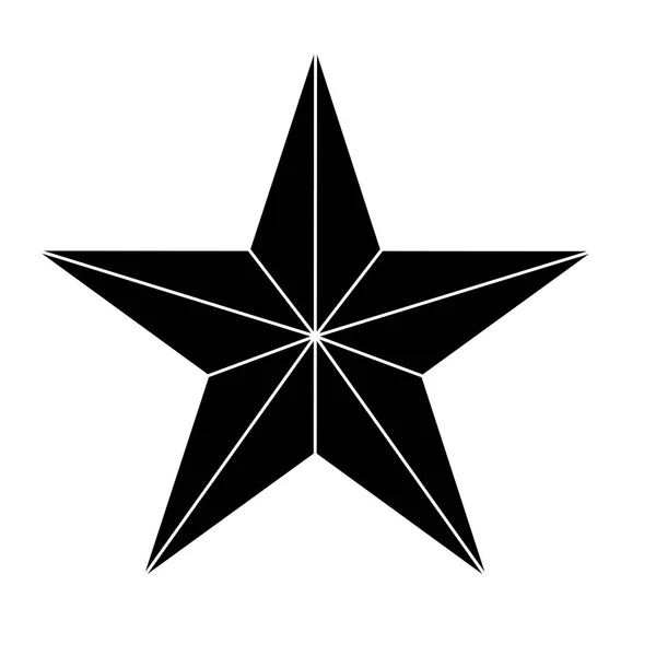 Estrella mostrando imagen icono autoridad militar — Vector de stock