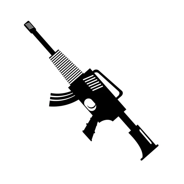 Fusil de guerre pour soldats outil de marine — Image vectorielle