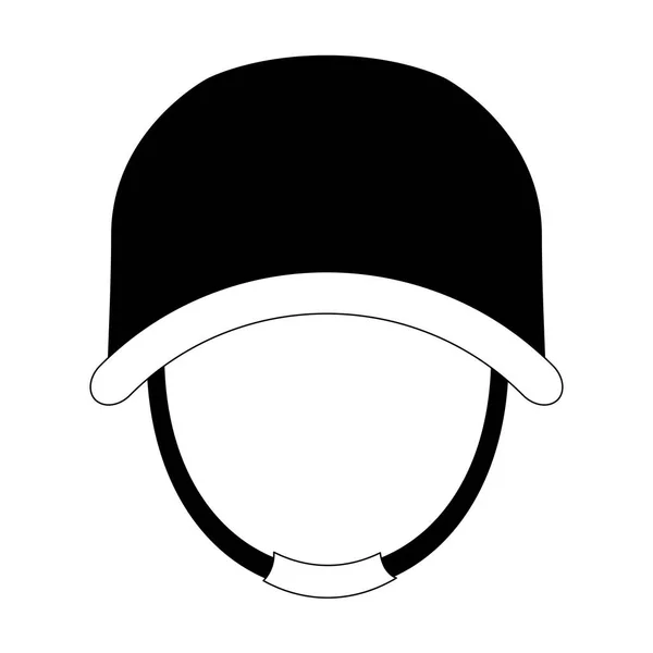 Military with his protective helmet icon image — Stock Vector