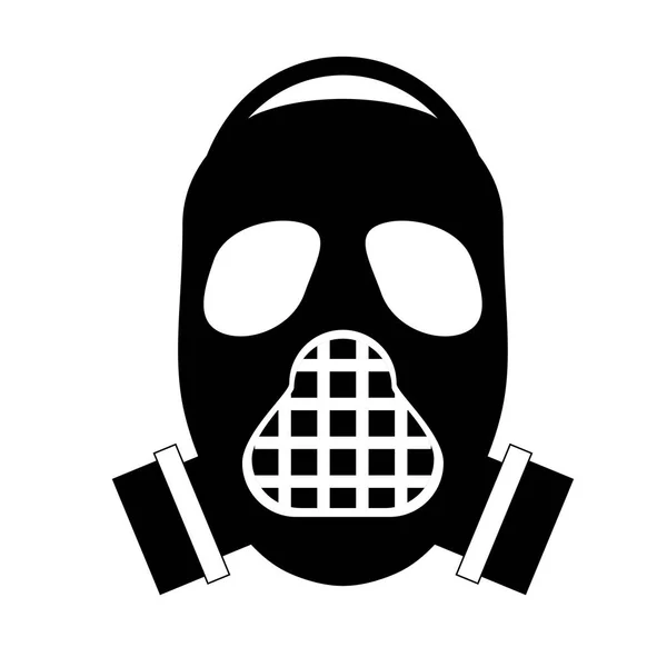 A katonai védelem ikon kép maszk — Stock Vector