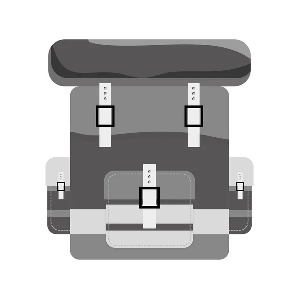 Militar ejército contorno bolsa icono imagen — Vector de stock