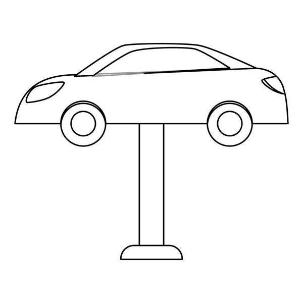 Imagem ícone de reparação de carro figura — Vetor de Stock