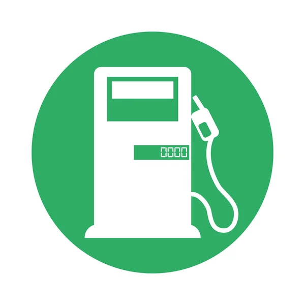 Sygnału paliwa pompy z dyszy oleju — Wektor stockowy