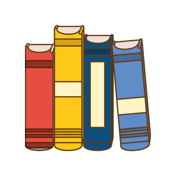 Color educational books icon image — Stock Vector