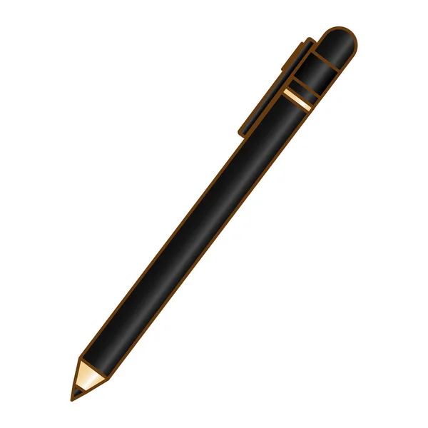 Design de imagem de ícone de lápis preto — Vetor de Stock