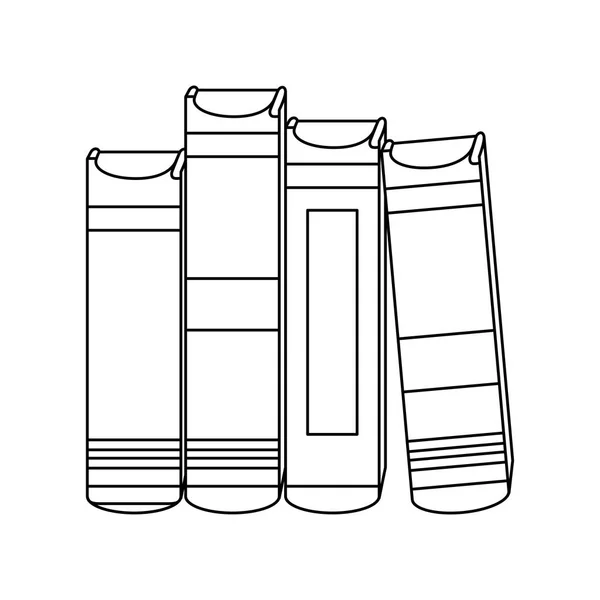Figure livres éducatifs icône image — Image vectorielle