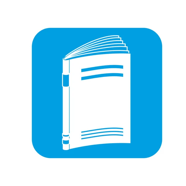 Contour blauw notebook alleen pictogram — Stockvector