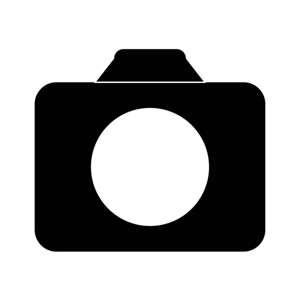 Símbolo negro camara icono imagen — Archivo Imágenes Vectoriales