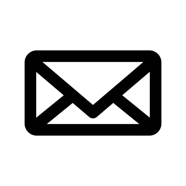 Siyah posta simgesi simgesi tasarım — Stok Vektör