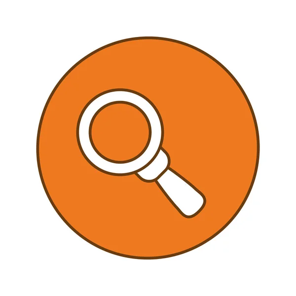 Symbol orange Suche Schaltfläche Symbol — Stockvektor