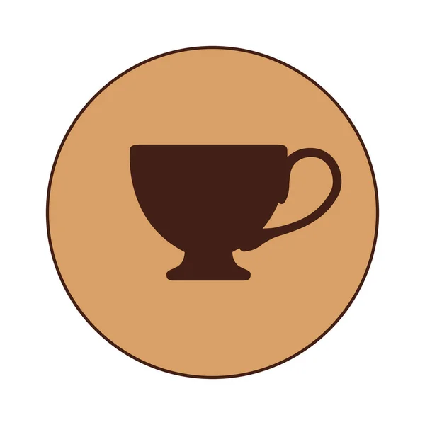 Icono de diseño de copa marrón oscuro — Archivo Imágenes Vectoriales