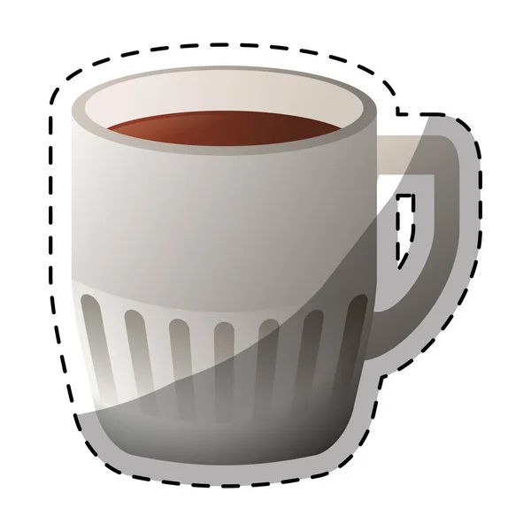 Immagine di design tazza di caffè a colori — Vettoriale Stock