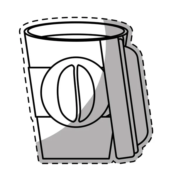 Figura caffè espresso immagine aperta — Vettoriale Stock