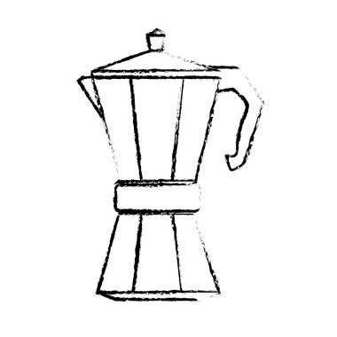 Kontur metail moka pot simgesi