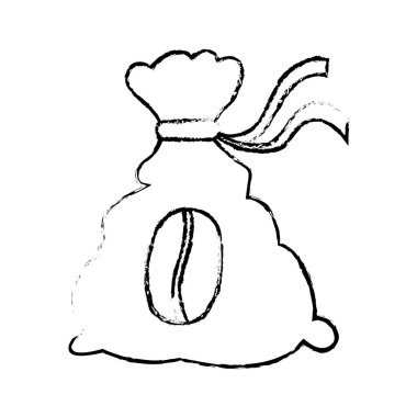 Kontur kahve çuval simge görüntüsü