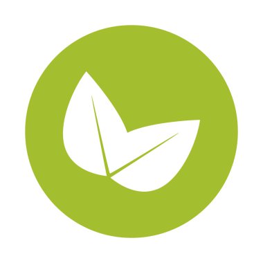 Çevre sembolü tasarım yeşil yaprakları