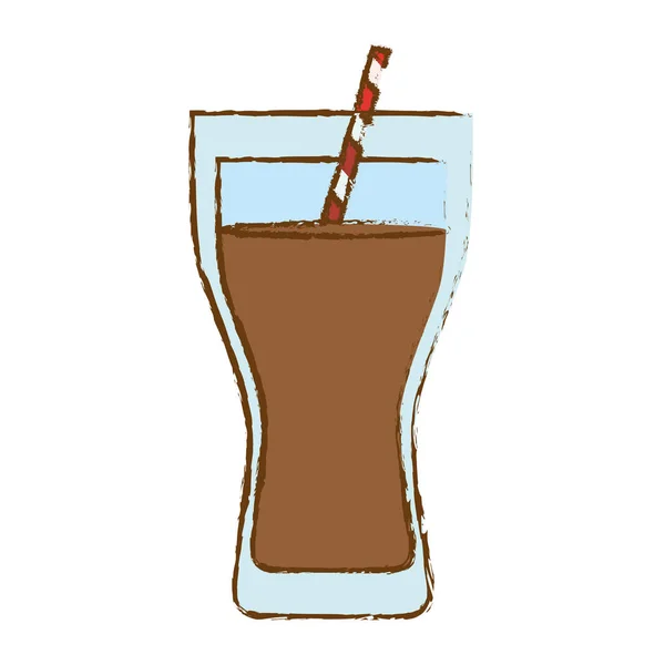 Color soda vidrio icono de diseño — Vector de stock