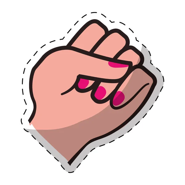 Imagen icono representación feminismo — Vector de stock