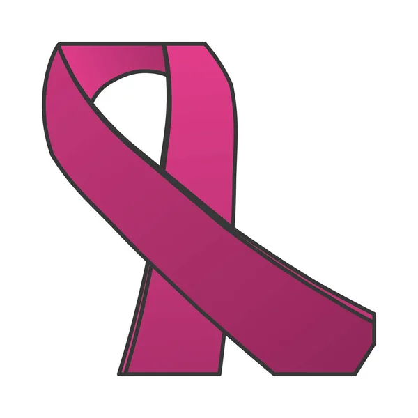 Penerimaan kanker payudara gambar ikon yang terkait - Stok Vektor