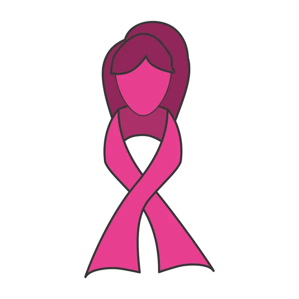Зображення іконок раку молочної залози — стоковий вектор