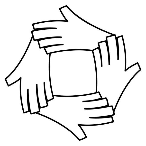 Immagine icona a mano — Vettoriale Stock
