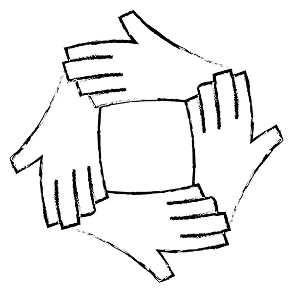 Изображение иконки руки — стоковый вектор