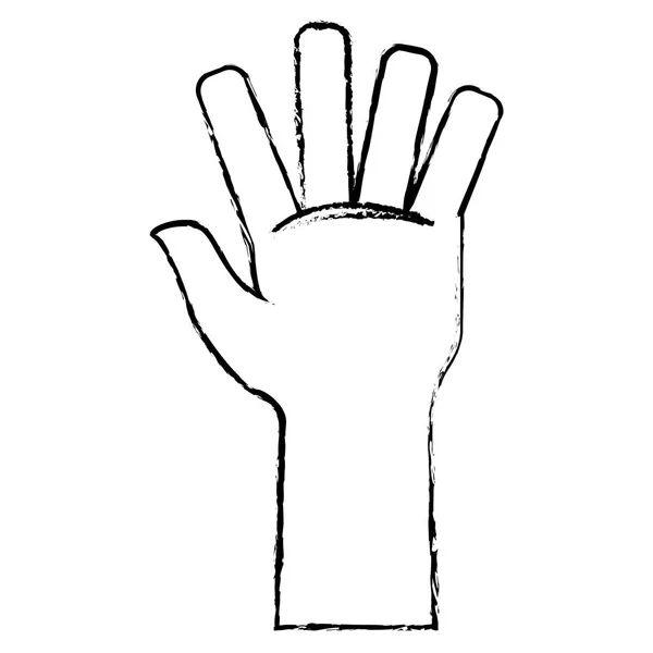 Icono de mano imagen — Vector de stock