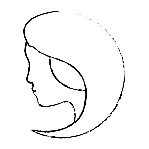 Mulher abstrato ícone imagem — Vetor de Stock