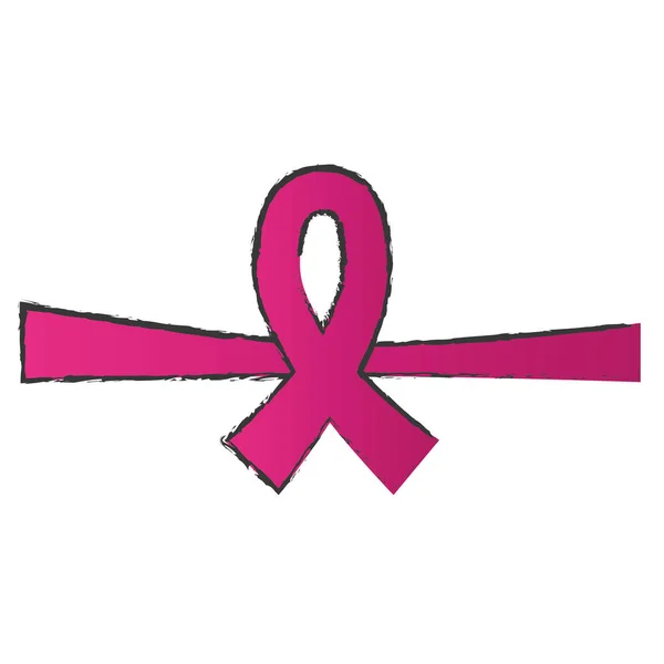 Obrázek ikony povědomí o rakovině prsu — Stockový vektor